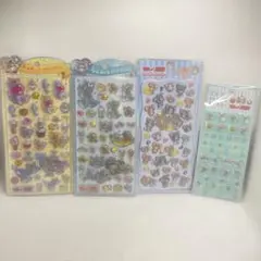 正規品 トム＆ジェリー うるちゅるポップ プチドロップステッカー タイル 4点
