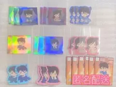 名探偵コナン　ちぢませ隊　ステッカー　ガシャポン　ガチャ　シール　新蘭　新一　蘭