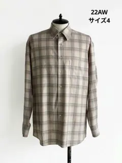AURALEE SUPER LIGHT WOOL CHECK SHIRTS 4のサムネイル