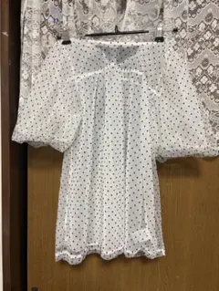 clear ドット パフスリーブ