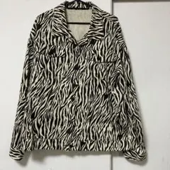 ゼブラ柄コットンジャケット