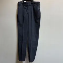 H&M チェック柄 スラックス アンクル丈 グレー