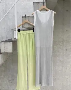 MURUA メタリックメッシュワンピース レイヤード