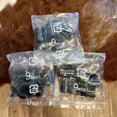 【新品】エレクター テーパードスリーブBLACK 9pcs入 x 3sets