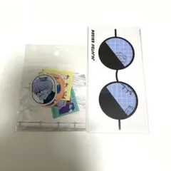 【未開封】呪術廻戦展　レトロスタイルステッカーセット　五条悟メガネクロス