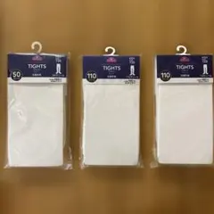 子ども キッズタイツ ホワイト 白色 135サイズ