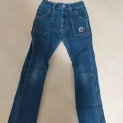 DOUBLE.B デニムブルー ストレートパンツ 140センチ