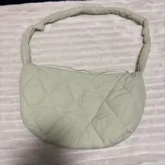 キルティング ショルダーバッグ メッセンジャーバッグ アイボリー