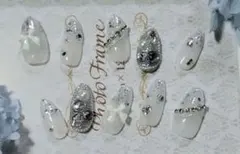 #ワンホンネイル#埋めつくし#リボンネイル#韓国【現品販売.即購入OK!!】