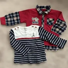 KUMIKYOKU 他 キッズ 長袖カットソー 90cm 2枚セット