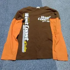キッズ 長袖カットソー West Coast ブラウン オレンジ