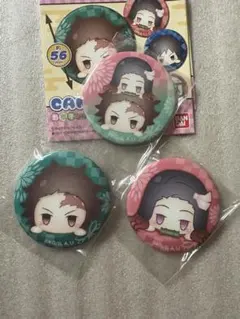 鬼滅の刃 お団子シリーズ 缶バッジ 竈門炭治郎 禰豆子 3点セット