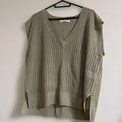 chocol raffine robe メッシュニットベストF本日限定セール