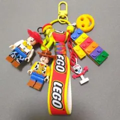 №91 ミニフィグ　ペア　リボン　じゃらじゃらキーホルダー