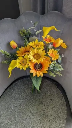 アーティフィシャルフラワー　ウエディングブーケ　クラッチブーケ　前撮り　ブルー