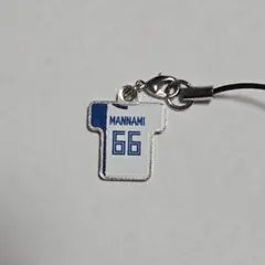 ファイターズ 万波中正 ユニフォーム型ストラップ