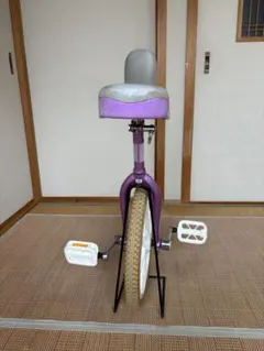 一輪車 子供用 16インチ　スタンド付き　紫色　手渡し歓迎のサムネイル
