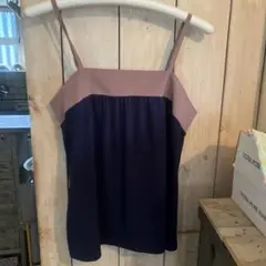beams キャミ　ベスト モカ茶→布　ネイビーカットソー¥800→¥600最終のサムネイル