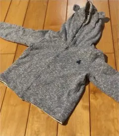美品　ベビーギャップ　くまみみパーカー80