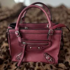 フィラノFIRANO 2way ハンドバッグ ショルダーバッグ レッド y2k