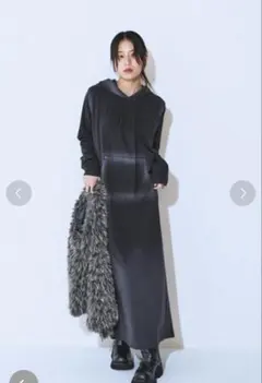 JEANASIS☆スプレーフードワンピ