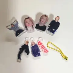 BTS JIMINアクリルクリップ&アクリルチャーム 7点 ハッピーセット‪♡