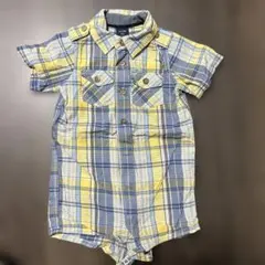 baby gapチェック柄ロンパース 95cm未満