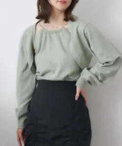 レトロガール　ボレロキャミセット　フリーサイズ