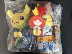 新品未使用 ポケモンピカチュウ ぬいぐるみ 七夕祭り ねぶた祭り 限定商品セット