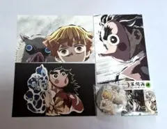 鬼滅の刃 全集中展 刀鍛冶の里編 幕間画ポストカード 缶バッジ ４点セット