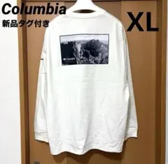 【新品タグ付き】Columbia コロンビア　メンズ　白　長袖　速乾　XLのサムネイル