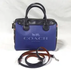 COACH 2way ミニボストンバッグ 花柄