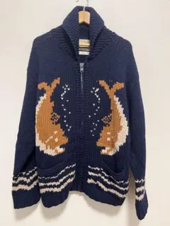 gim woolen mills ウール100% インバーアラン　ニット　手編み