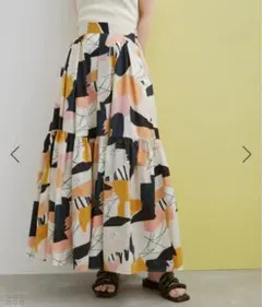 ADAM ET ROPE' タックティアードスカートのサムネイル