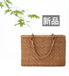 山葡萄かごバッグ 桜皮籠バッグ 手提げ 籠 保存袋付き 手作り A1のサムネイル