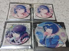 プロジェクトセカイ 桐谷遥 グリッター缶バッジ 4点セット