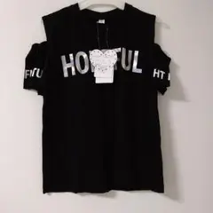 肩出し半袖Tシャツ