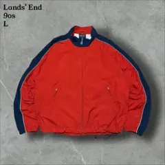90sLands'Endランズエンドナイロンジャケット短丈スポーツMIX古着L