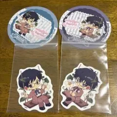 アイナナ　アニカフェ　ステッカー＆コースター　岡崎兄弟