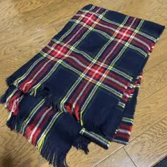 チェック柄アクリルストール M/L マフラー・ストール・膝掛けで使用可能‼️