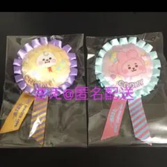 BT21 フリル付きぬいぐるみバッジ CHIMMY COOKY プライズ BTS