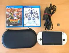 【美品】PS Vita PCH-2000 ホワイト 本体 + ゲーム2本