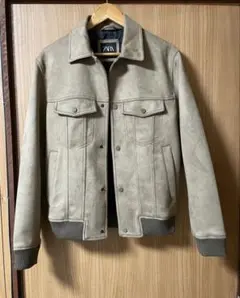 【美品】ZARAザラスエード調ブルゾン　メンズ