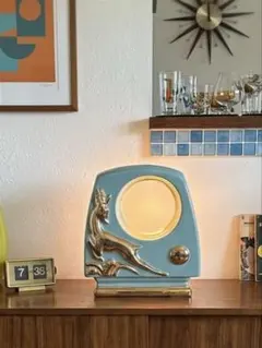 50s ミッドセンチュリー ヴィンテージ 陶器 オブジェ ガゼル ターコイズ 50s ミッドセンチュリー ヴィンテージ 陶器 オブジェ ガゼル