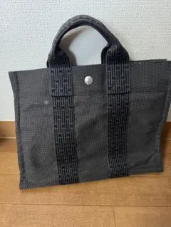 Hermès エールライン トート PM キャンバス グレー フールトゥ 極美品