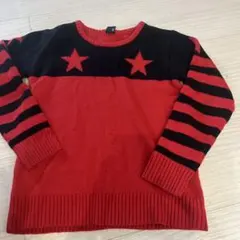 RAD CUSTOM 星柄ニットセーター 150cm