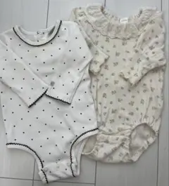 最終値下げ‼️長袖ロンパース　2枚セット　70センチ　tete a tete