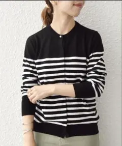 SHIPS any: ニット パールライク クルーネック カーディガン