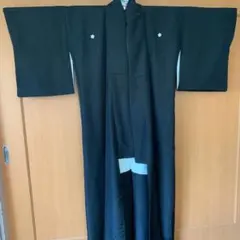【新品】五つ紋黒着物　正絹　正装　喪服　舞台衣装　コスプレ　リメイク　仮装
