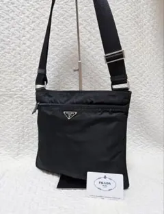 美品✨PRADA ショルダーバッグ サコッシュ ナイロン レザー 黒のサムネイル